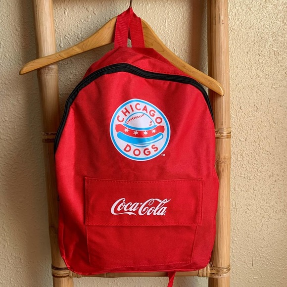 NWOT CocaCola Chicago Dogs Red Backpack 🎒❤️ - Picture 1 of 6